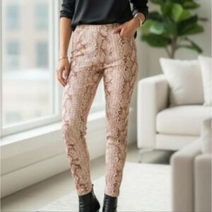 Snakeskin Print Women's Pants